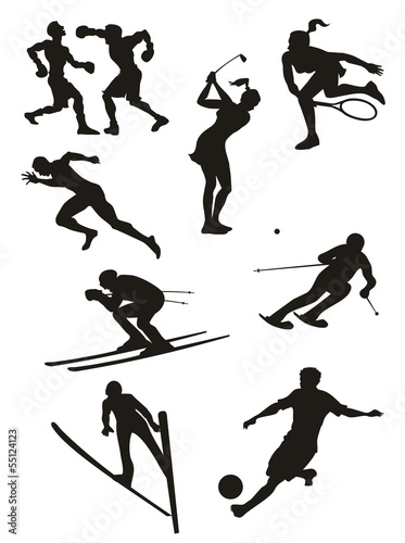 Sports Set - silhouettes