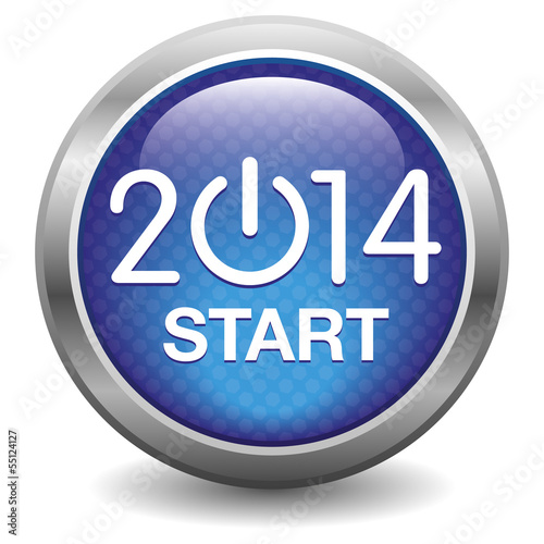 2014 Start blue button
