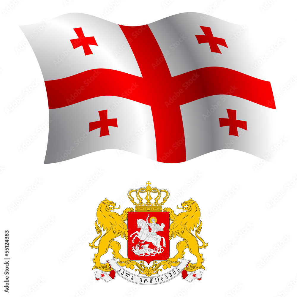 georgia wavy flag and coat