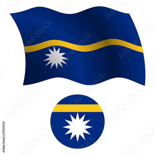 nauru wavy flag and icon Free Download nauru wavy flag and icon - GFXLoad