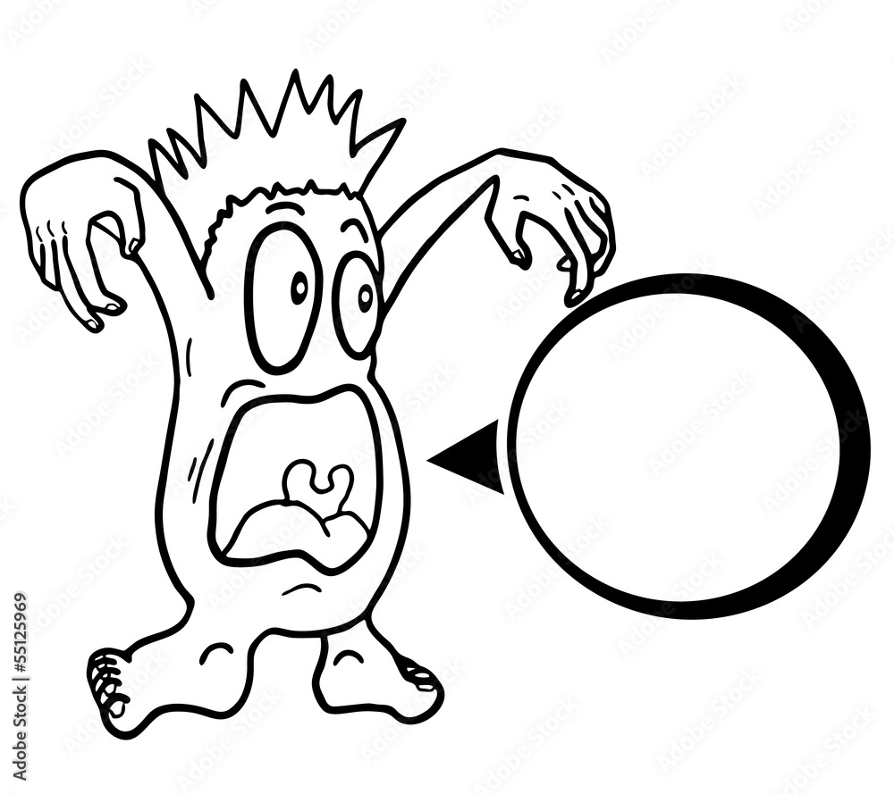 Fototapeta premium Cry monster