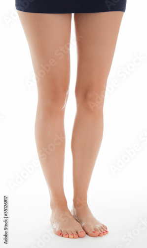 Beautiful legs of a woman standing © fuchsphotography
