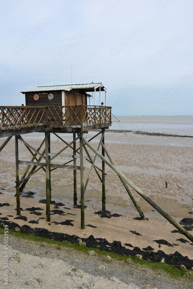 Fishing hut in France Fishing hut in France