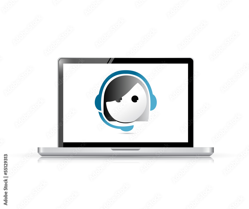 online customer support representative concept online customer support representative concept