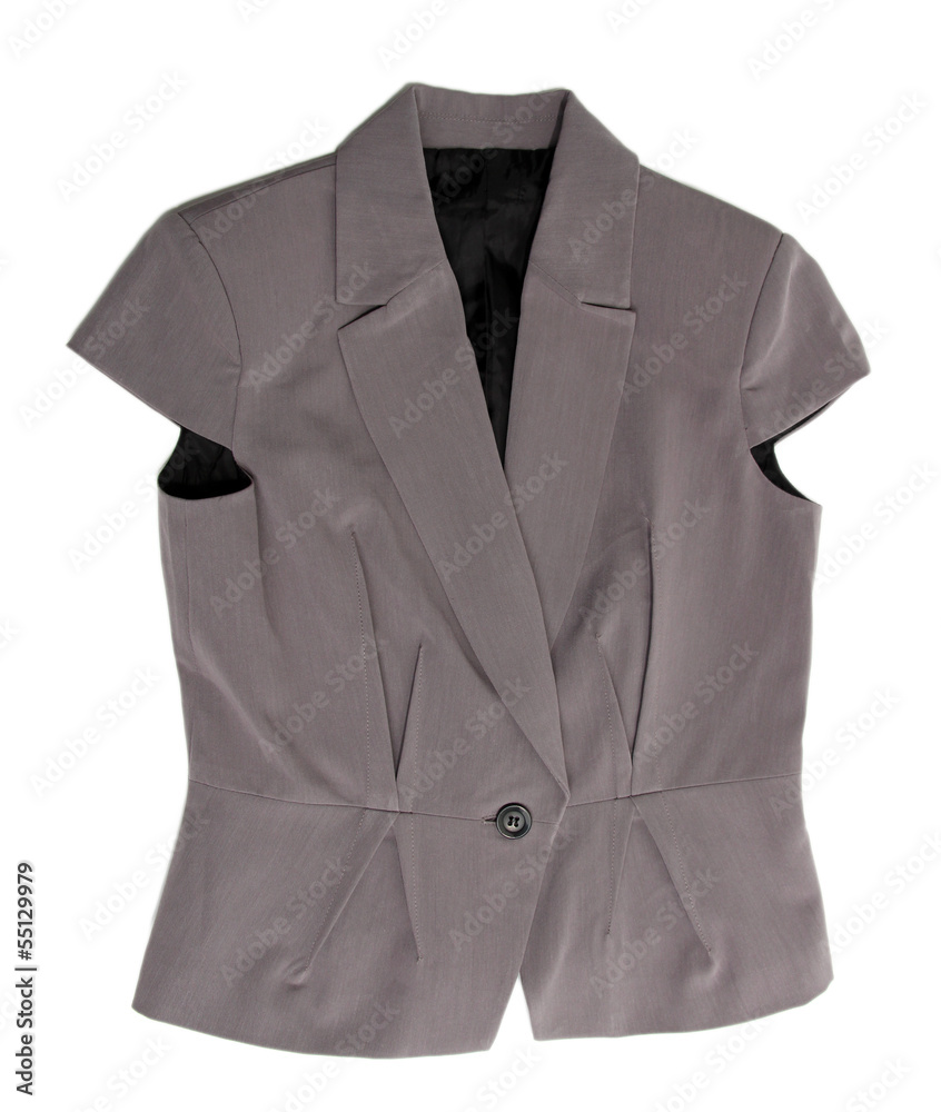 Gray jacket isolated on white Gray jacket isolated on white