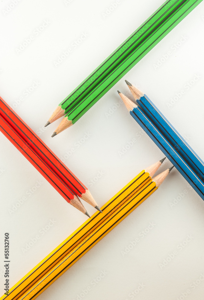 Pencils isolated on white background Pencils isolated on white background