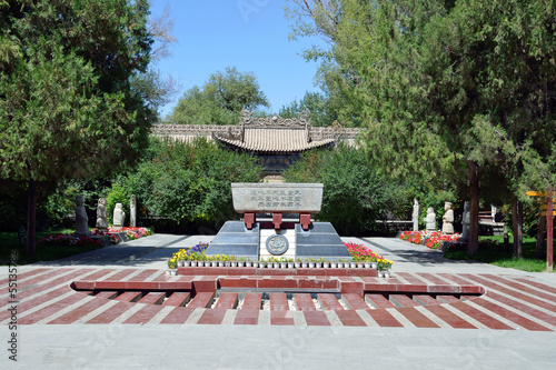 Spring Lake Park in Jiuquan city,China photo