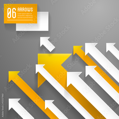 arrows background - paper graphic design template