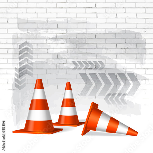 Under construction concept vector background