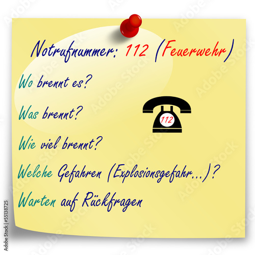 die 5 W - fragen der Feuerwehr