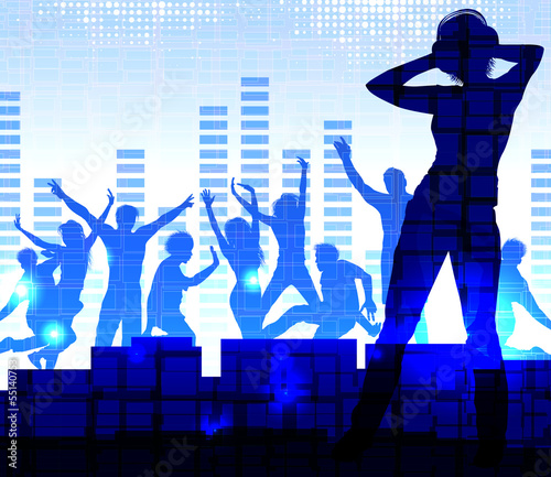 Music dj, nightparty background photo