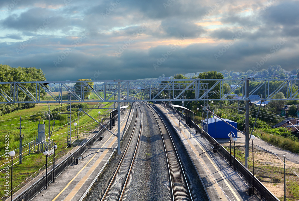 Fototapeta premium railroad rails