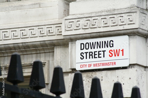 Downing street sign photo