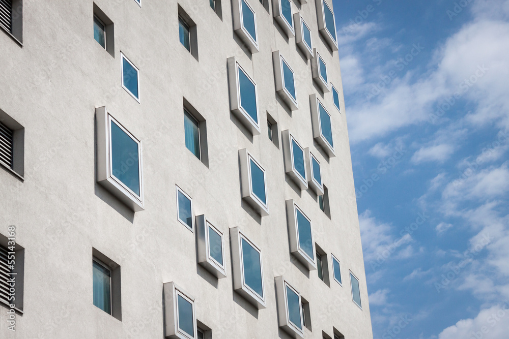 Architectural detail of a modern building