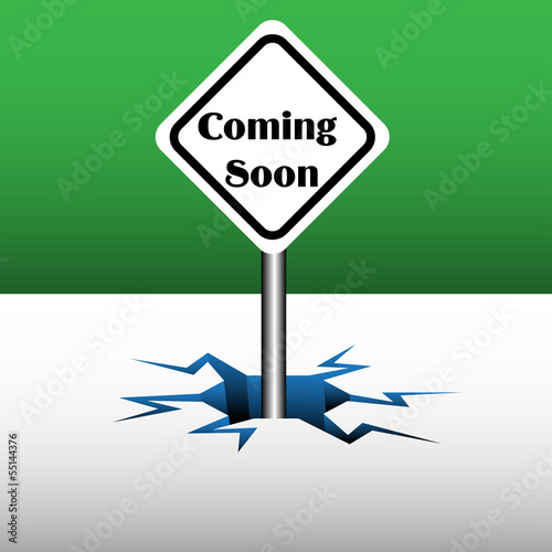 Coming soon plate