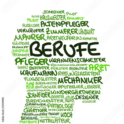 kopf schlagwoerter berufe I