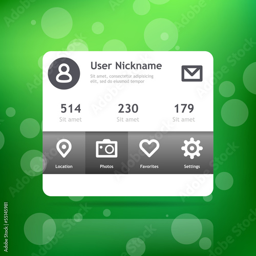 Mini widget