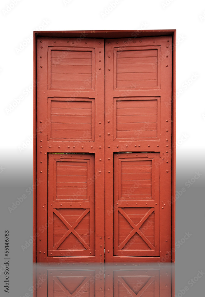Wood door in a temple.
