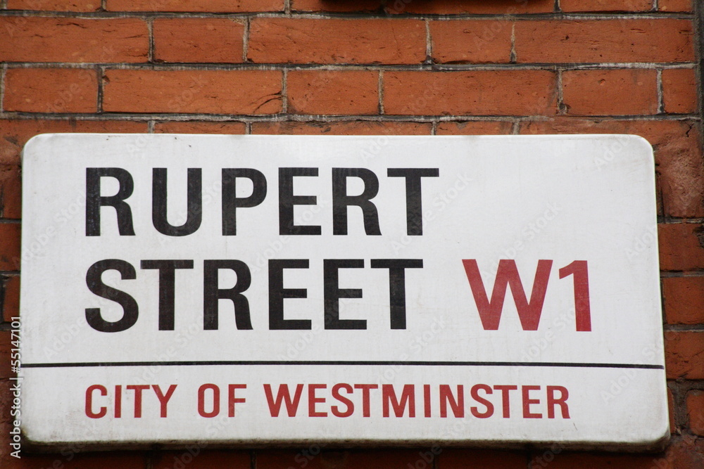 Rupert Street a Famous Address in London