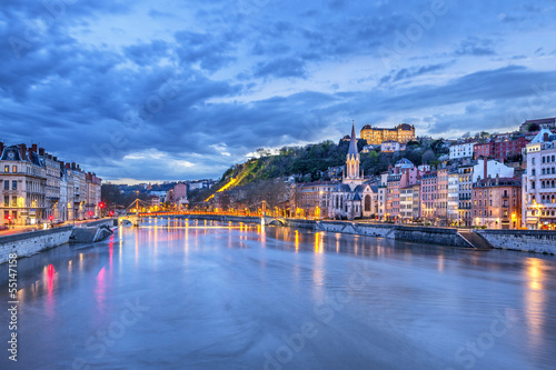 The Saone river in Lyon city © Frédéric Prochasson