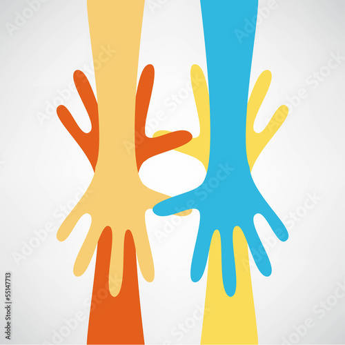 hands connecting