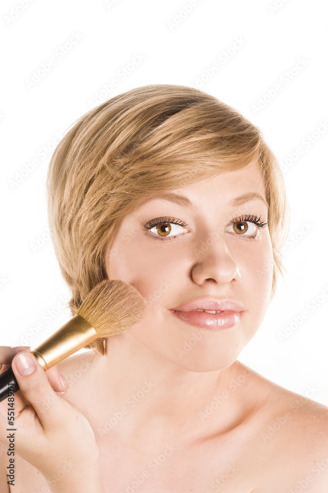 Cosmetic. Base for Perfect Make-up.Applying Make-up Cosmetic. Base for Perfect Make-up.Applying Make-up