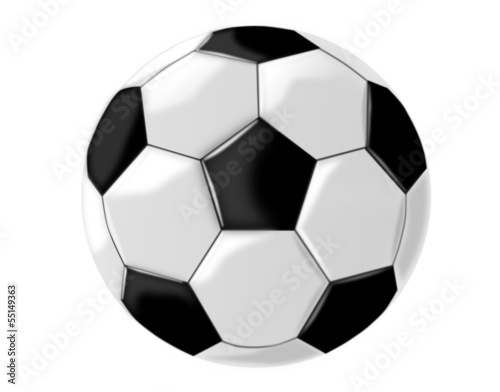 Soccer ball with shadows - vector illustration.