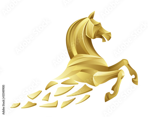 Golden horse