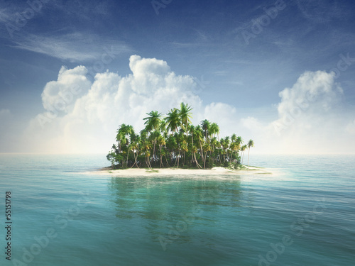Tela Tropical island