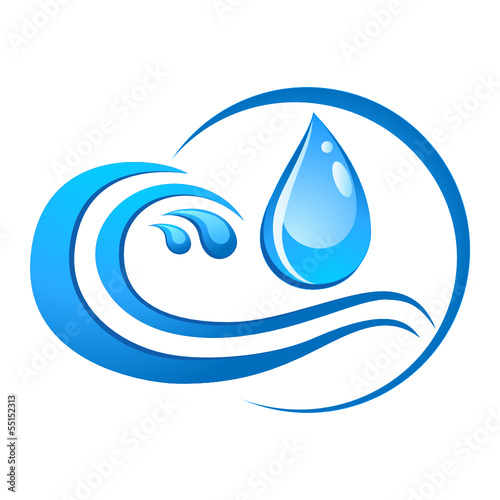 Wasser - Zeichen, Logo