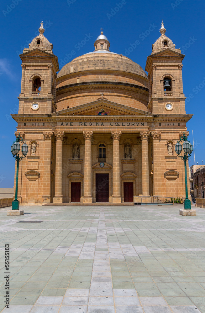 The named ‘Egg Church’ in Mgarr in the republic of Malta
