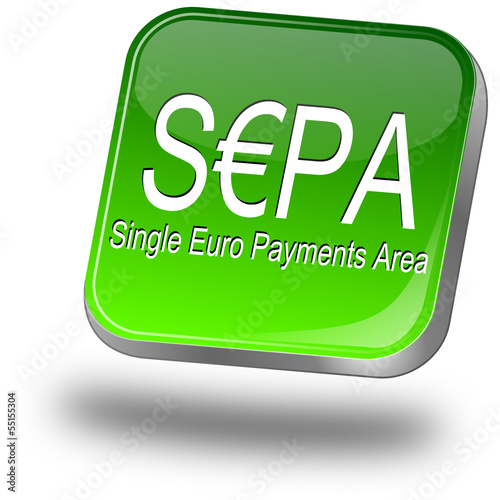 SEPA - Single Euro Payments Area - Button