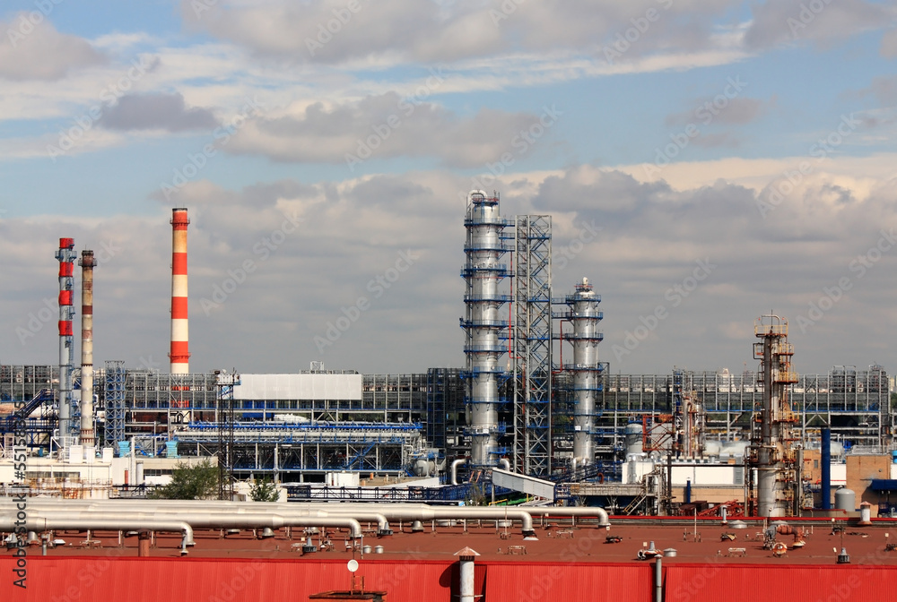 Obraz premium Oil refinery