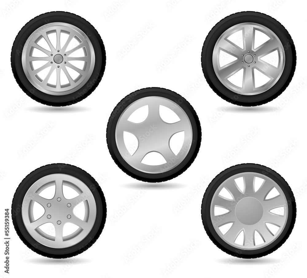 car wheel vector icon