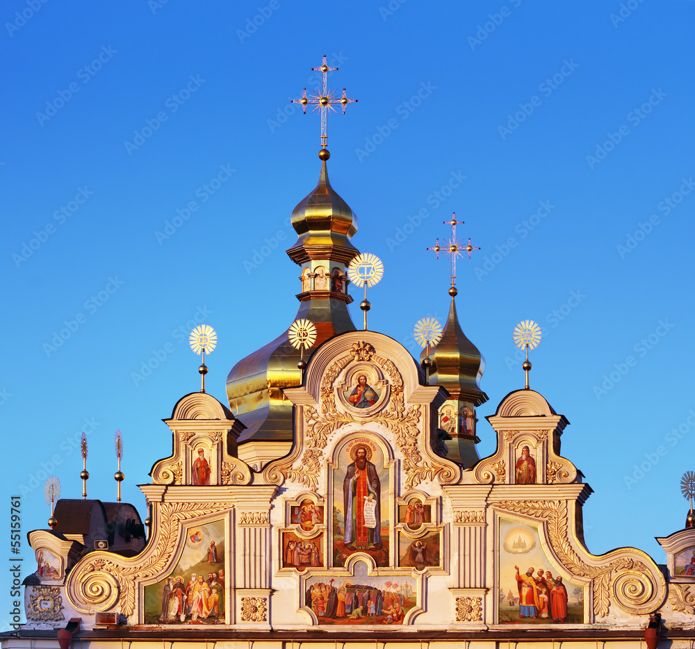 Obraz premium Golden domes of Kiev Pechersk Lavra