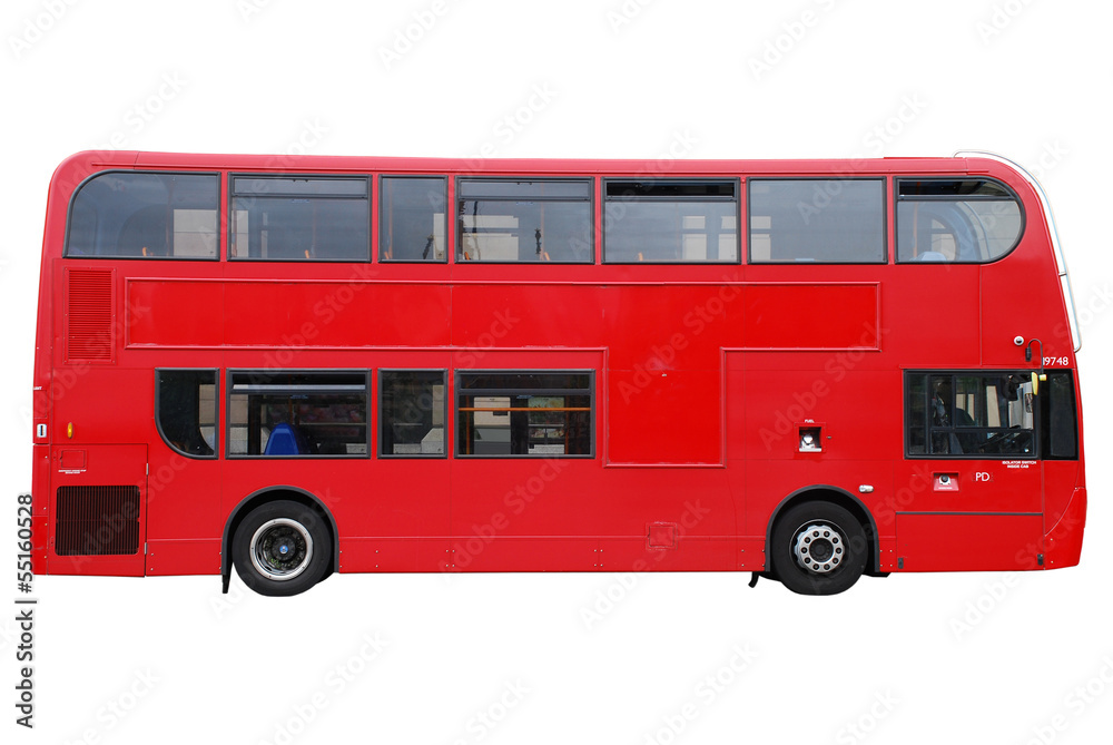 Naklejka premium London Doppeldecker Bus rot