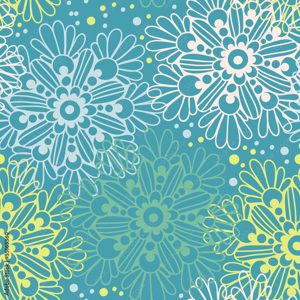Cute floral seamless pattern