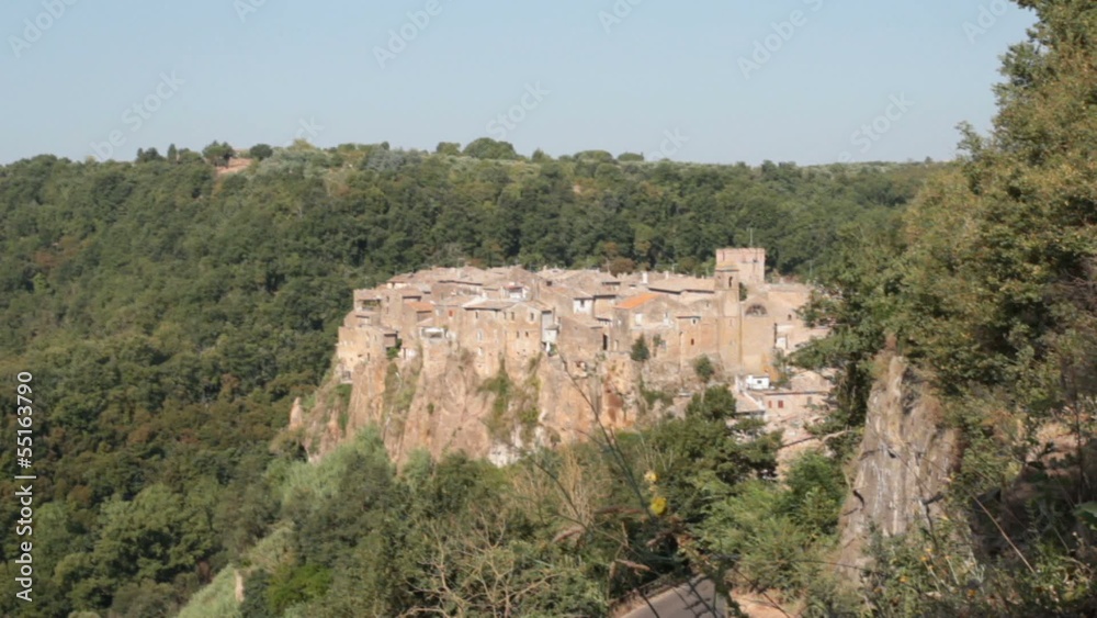 picturesque village overview, Calcata, Italy picturesque village overview, Calcata, Italy
