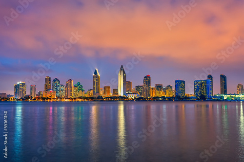 San Diego at night