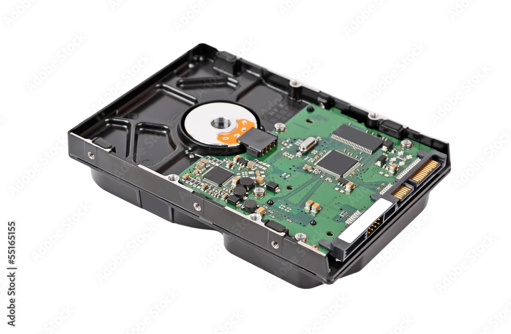 Detailed view of the inside of a hard disk drive (HDD) Detailed view of the inside of a hard disk drive (HDD)