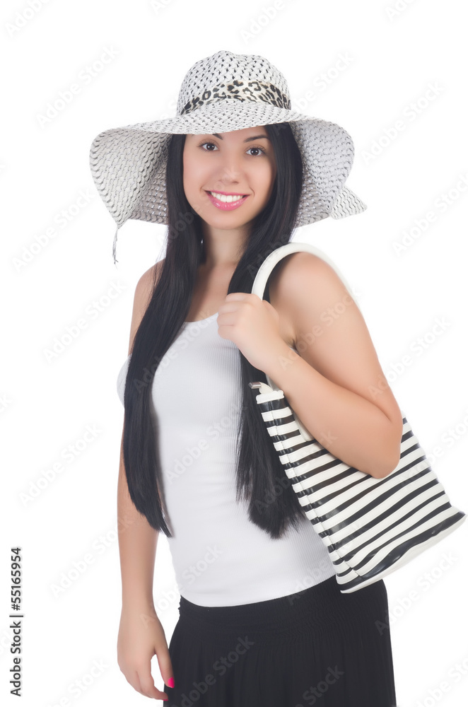 Young woman preparing for vacation Young woman preparing for vacation