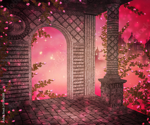 Pink Palace Interior Background