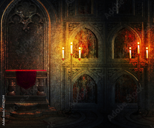 Gothic Palace Interior Background