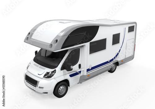 Camper Van Isolated