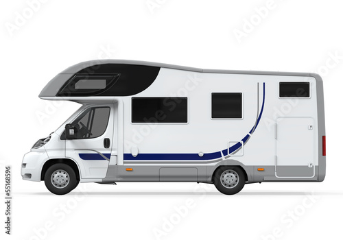 Camper Van Isolated
