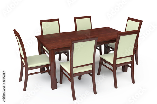 Dining Table with six chairs