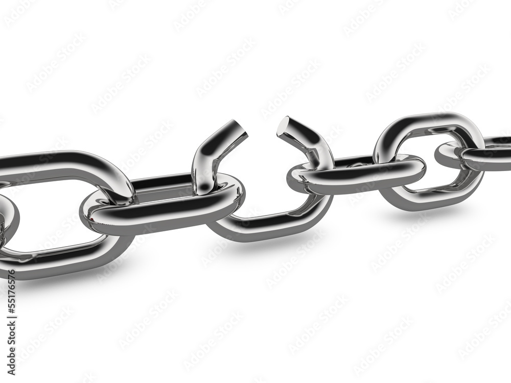 Obraz premium Metal Chain Concept Graphic