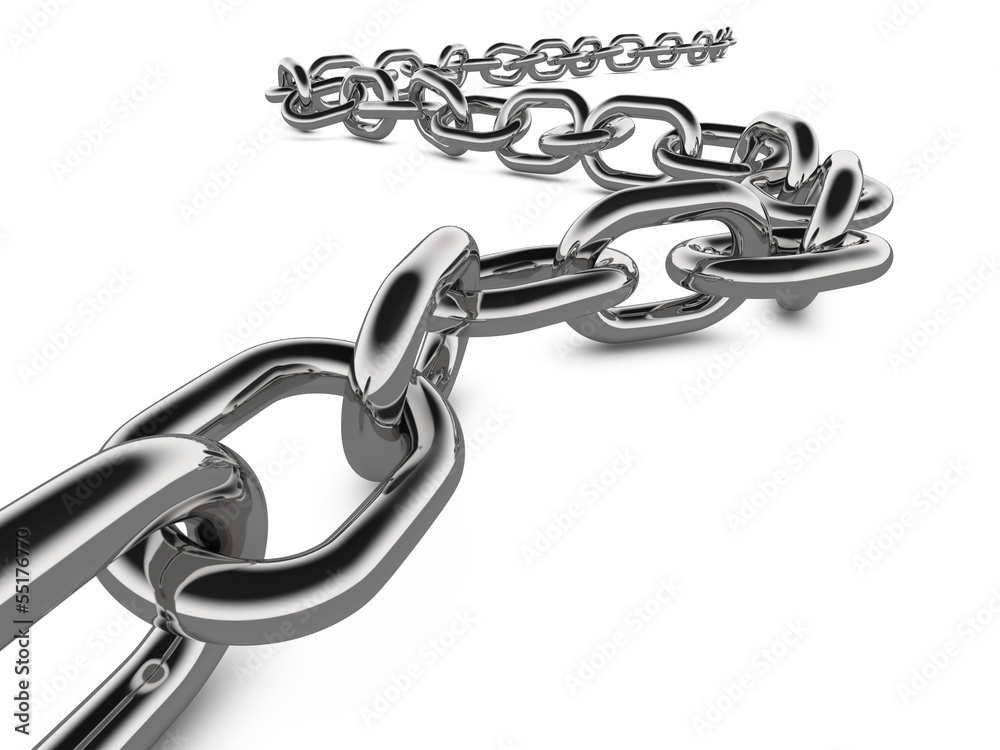 Obraz premium Metal Chain Concept Graphic