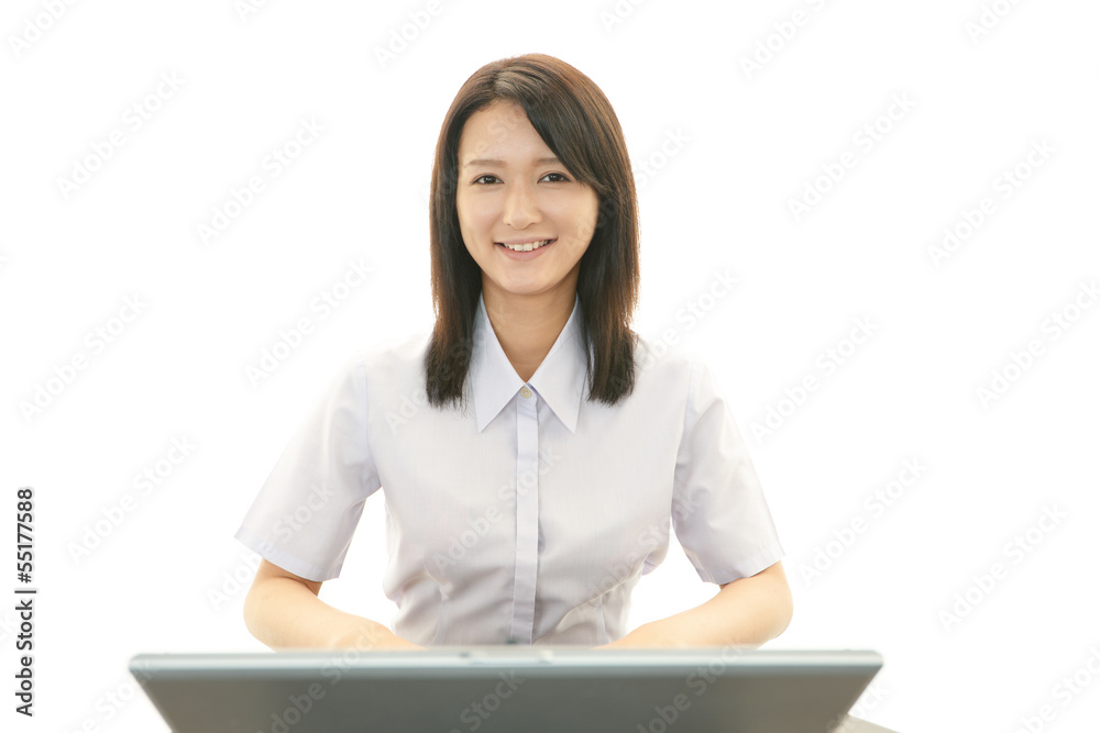 笑顔のOL 笑顔のOL