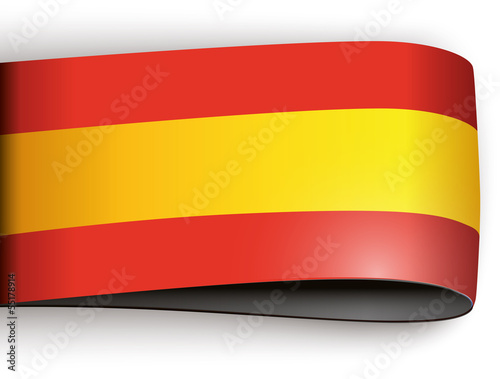 vector product label spanish flag